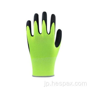 Hespax anti Wear Sandy Nitrile Safety Work Gloves